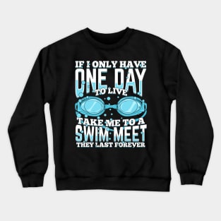 Swimming Sport Swim Meet Swimmer Gift Crewneck Sweatshirt